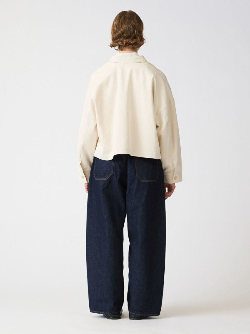 mizuiro ind ミズイロインド】WIDE SHORT JACKET ワイドショート 