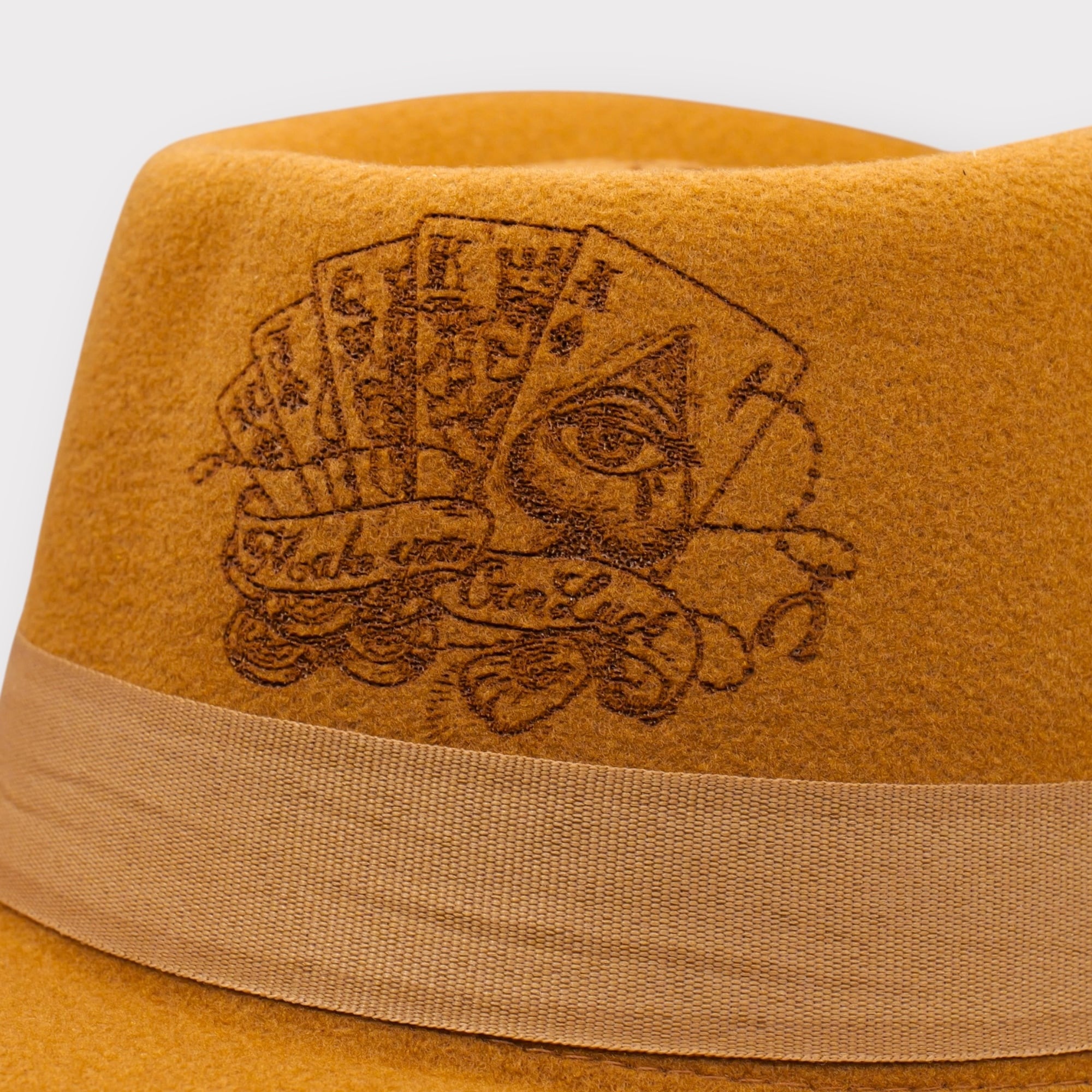 中折れハット　メンズ　ハット　帽子　タトゥー　アメカジ　ストカジ　キャメル　L 中折れハット カーキ色 ハット 帽子 タトゥー アメカジ ストカジ ユニ