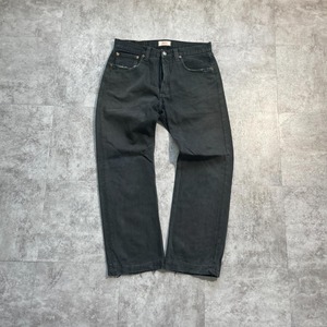【W33 L30】 europe levi's 先染ブラック リーバイス 501