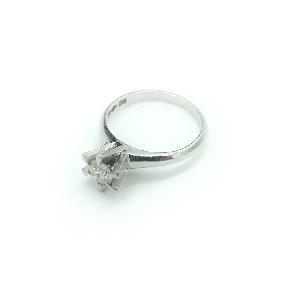 Pt900 ダイヤモンド 立爪リング プラチナ 指輪 13号 Y02896 | 大和屋