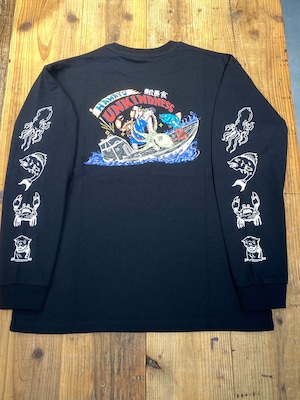 ★New! 「小豆島の漁師はまゆう」LONGSLEEVE   コラボ　【BLACK】