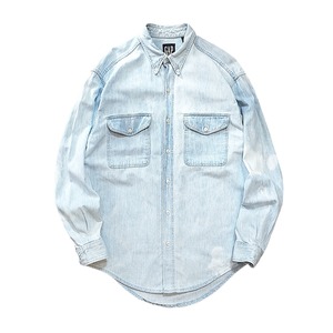 GAP / Bleached Denim B.D Shirt Made in USA