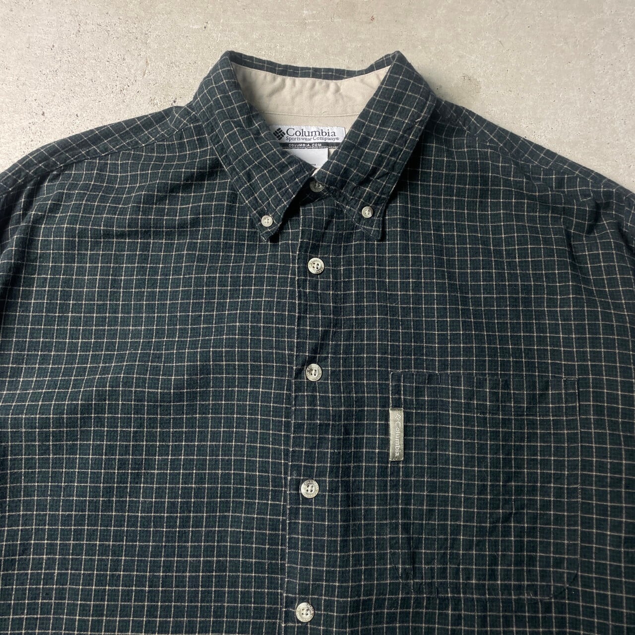 Columbia コロンビア 長袖 チェックシャツ ライトネルシャツ メンズL