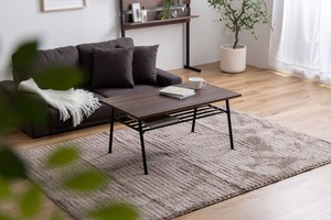 【幅80cm】Rio 棚付きセンターテーブル