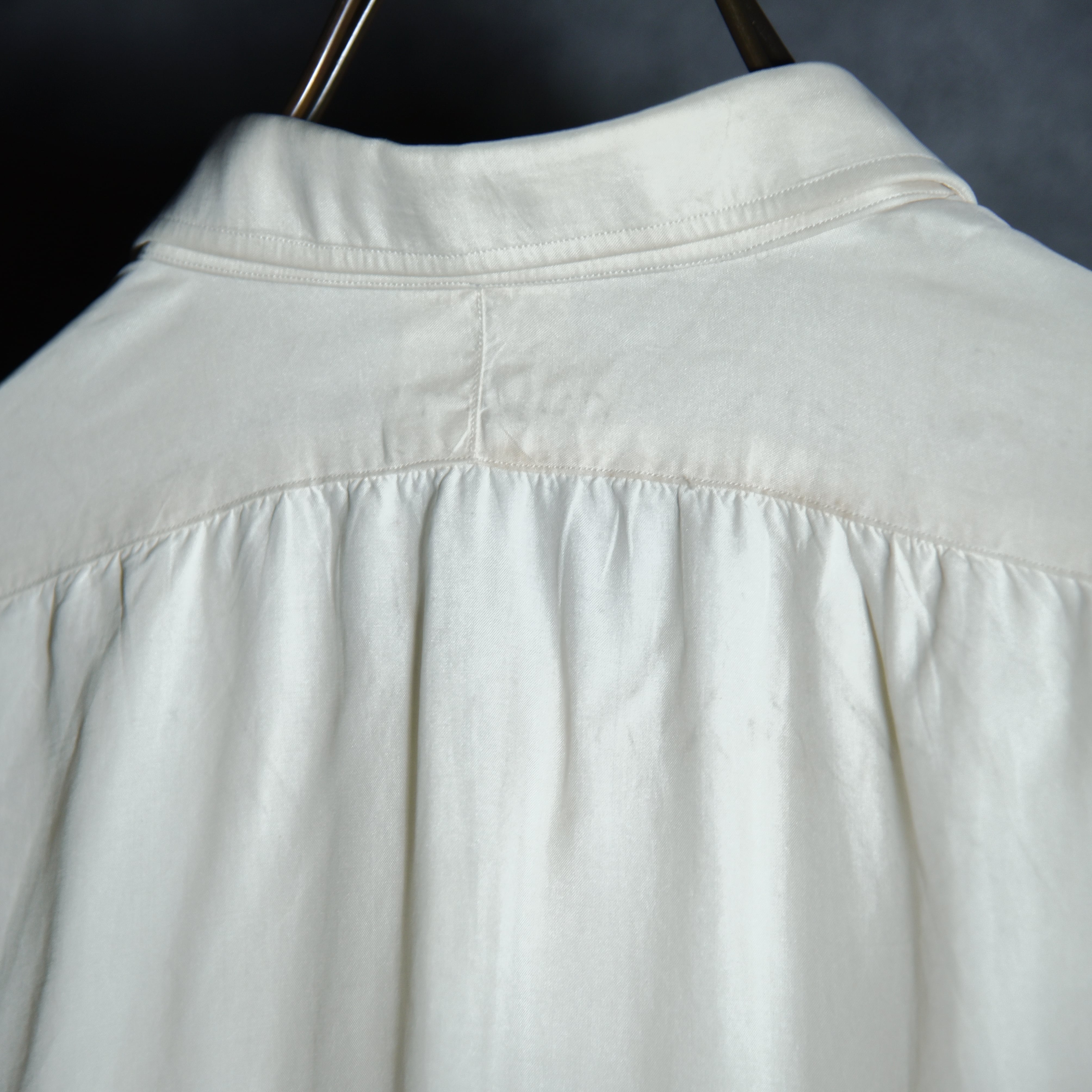 50s French Vintage Slik Dress Shirt Nino PARIS Fontaine フランス