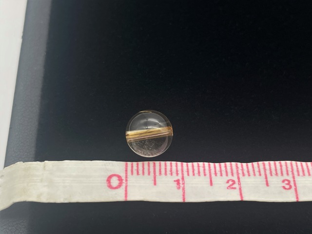 ハンドメイドビーズ素材（タイチンルチルクォーツ）