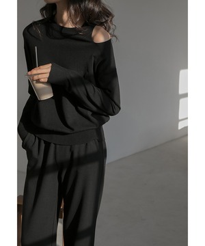 ショルダースリットニットプルオーバー【t-10596】