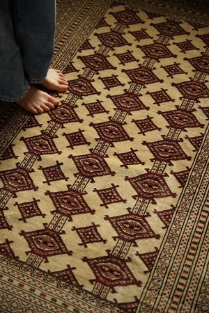 1139-Vintage Turkmen zahir shahi rug