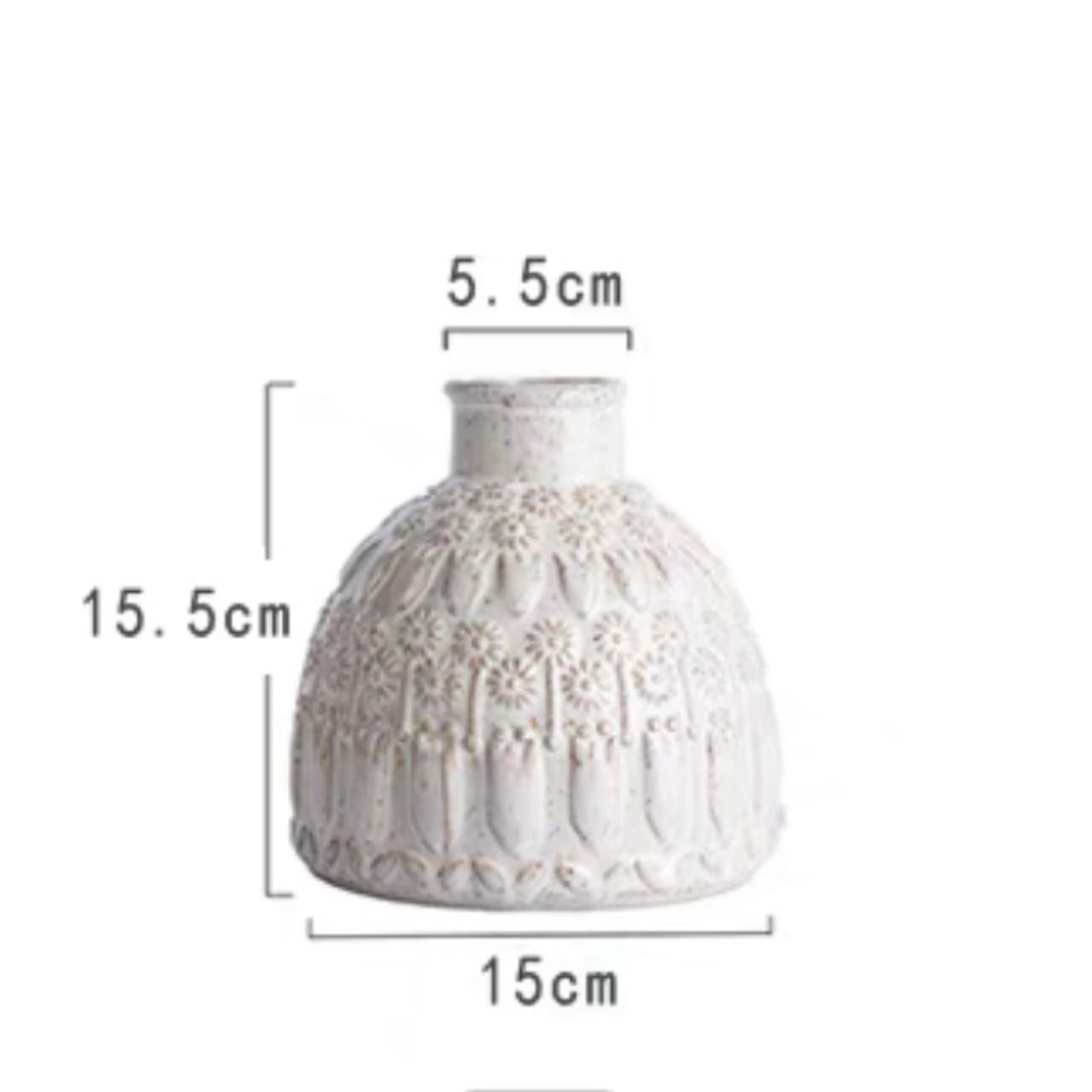 素晴らしい価格 SRrabbit 白 い シンプル な 花瓶 小 ぶり 陶器製 フラワーベース 一輪挿し
