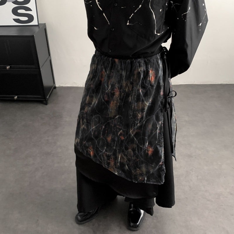 アートラップレイヤードパンツ 1color MPA0222