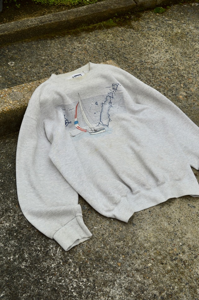 ISLANDER 90s TULTEX 90s Body SUPER WEIGHT Sailing Club Sweat Made in USA タルテックス 90年代 USA製 スウェット セーリングクラブ