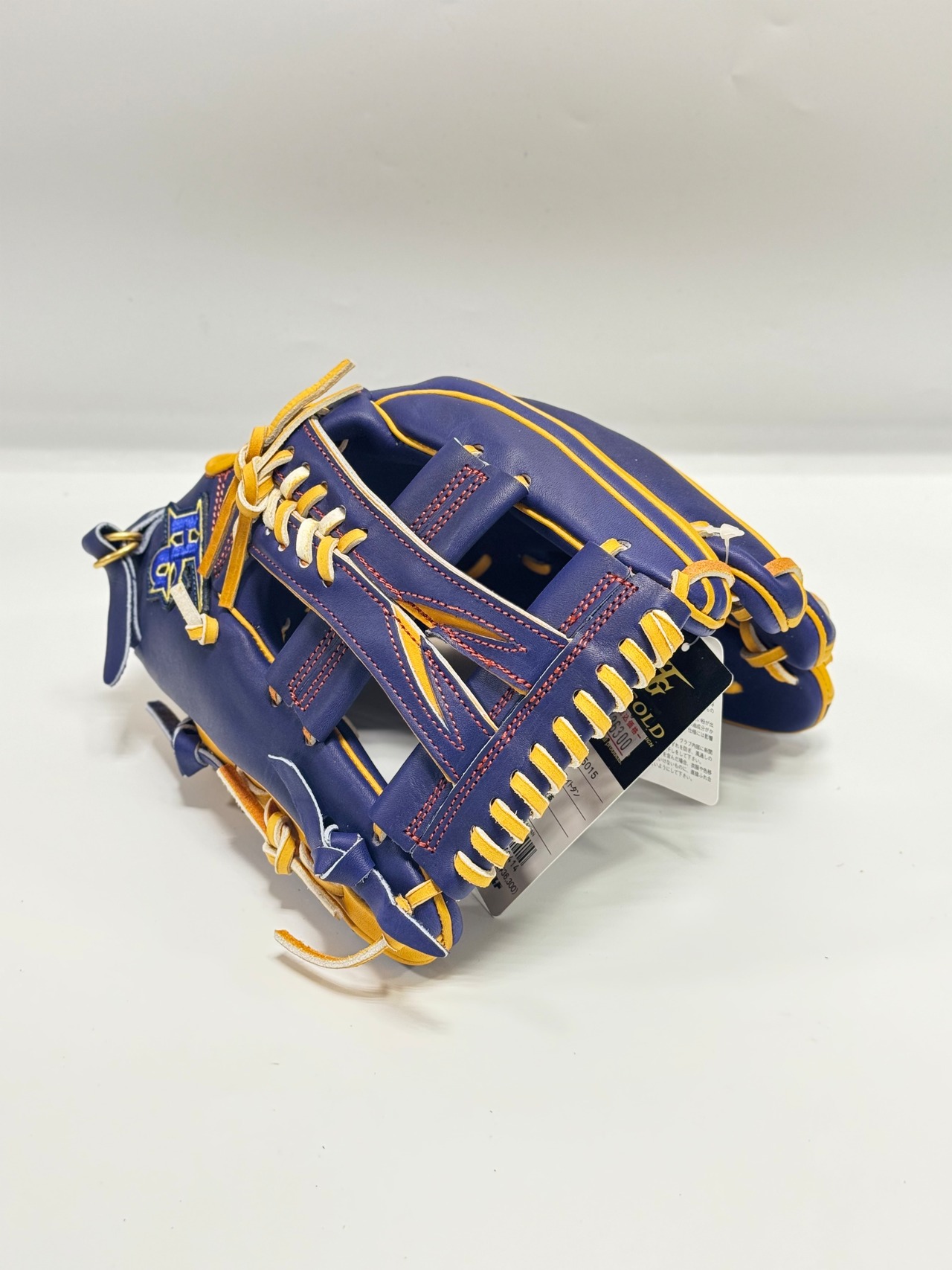 HGｰハイゴールド　〜真極シリーズ〜　軟式カラーグラブ　ネイビー×ライトタン　MKGｰH15型・画像4