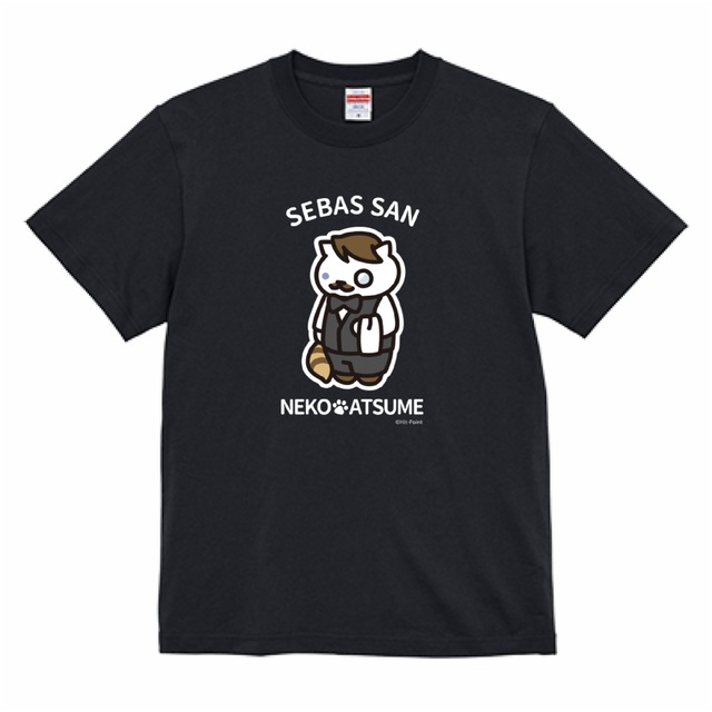 【受注生産品】ねこあつめ　さふぁいあさん　推しねこTシャツ　大きいサイズ　背中プリント+胸元ロゴ（ホワイト）