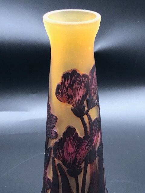 エミール・ガレ 小型のガラス製の花瓶 | kamakuraART エミール・ガレ 小型のガラス製の花瓶 | kamakuraART