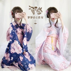 ゆめかわ♡全8カラー　桜模様のロリータ浴衣セット　kos18★