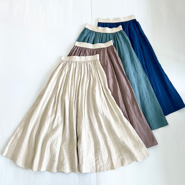 フレンチリネンのマキシスカート《PASSIONE パシオーネ》 | Casablanca  