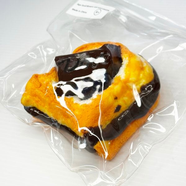 水感スクイーズ フルーツチョコトースト squishy シリコーン ぺたぺた