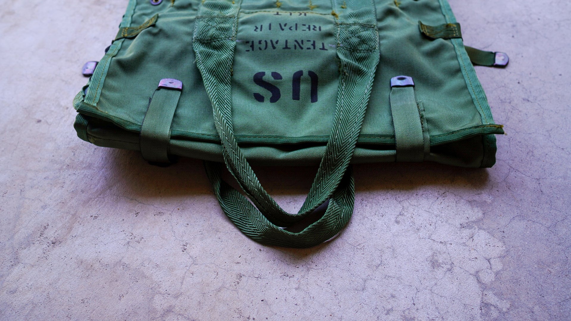 DEADSTOCK / 2011】アメリカ軍 テント リペア キット バッグ 《デッド