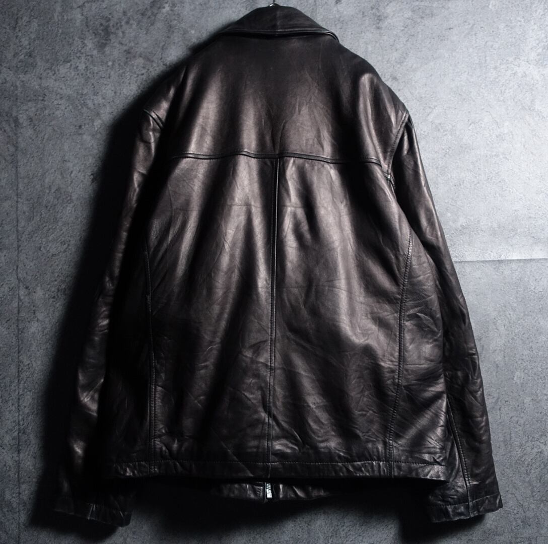 DOCKERS” Black Fade Swing Top Leather Jacket | 古着屋 FORCE