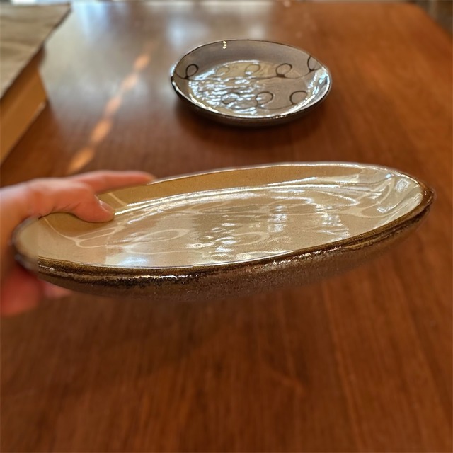 園田空也／7寸平皿　①