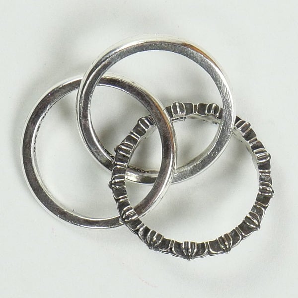 Size【XS】 CHROME HEARTS クロム・ハーツ TINY E CH PLS BAND TRPL