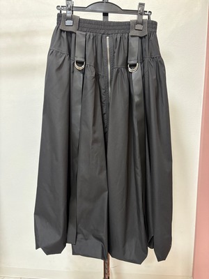 フロントジップ　タフタスカート　861408-1