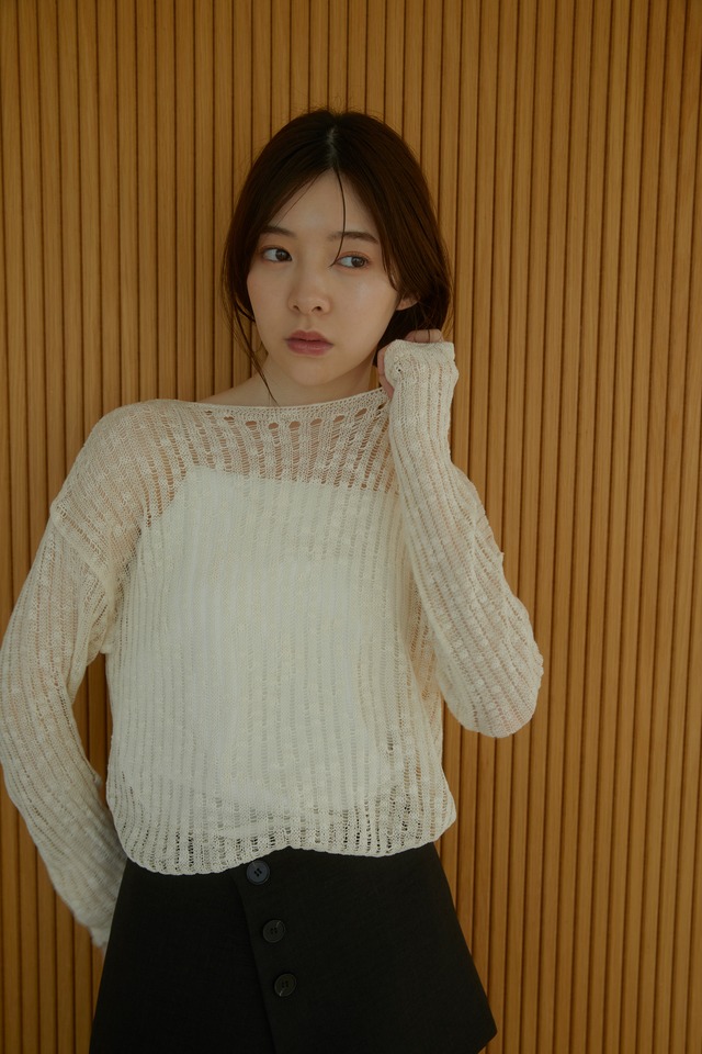 AM500906 mesh summer knit tops