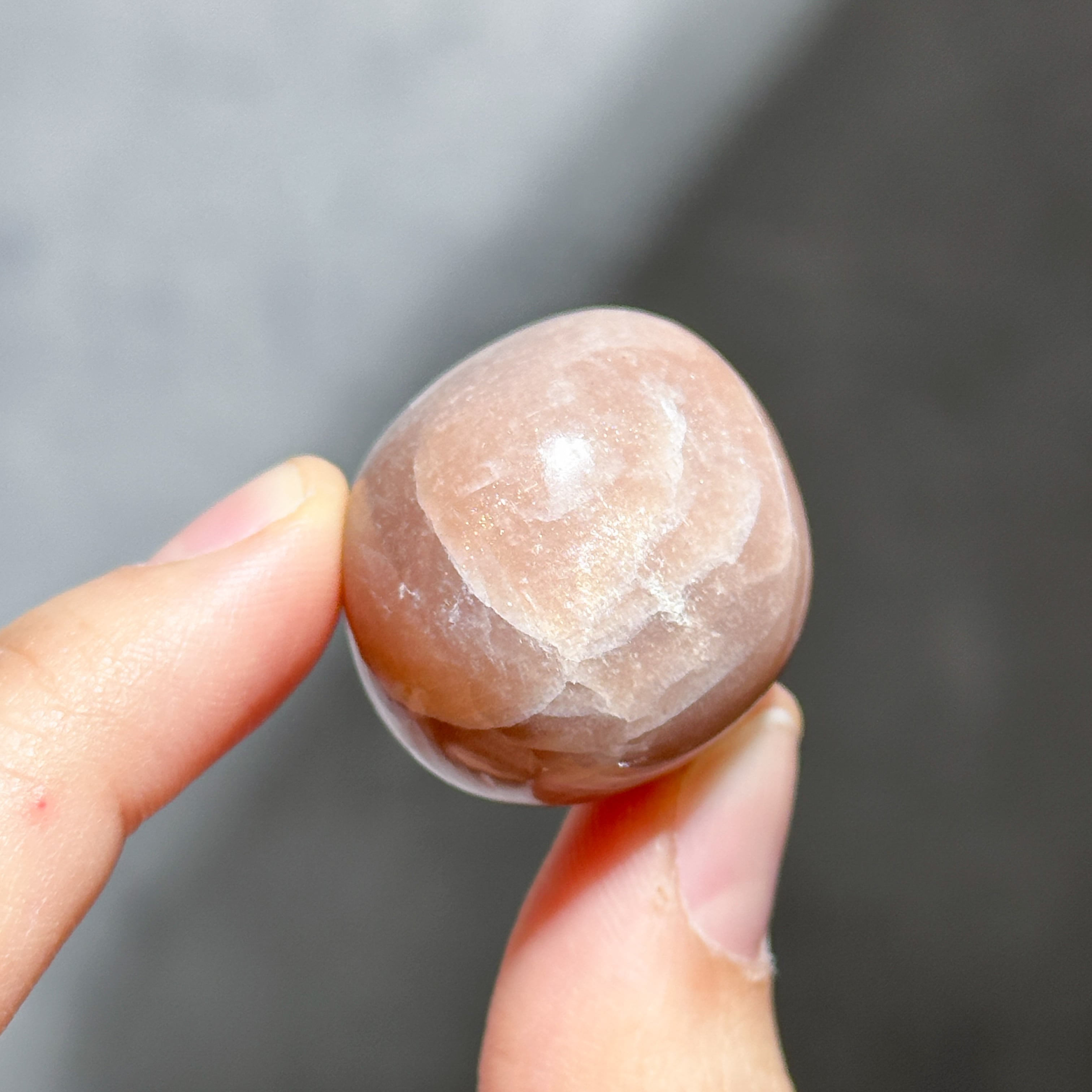 ピーチサン＆ムーンストーン タンブル42◇Peach Sun & Moon Stone