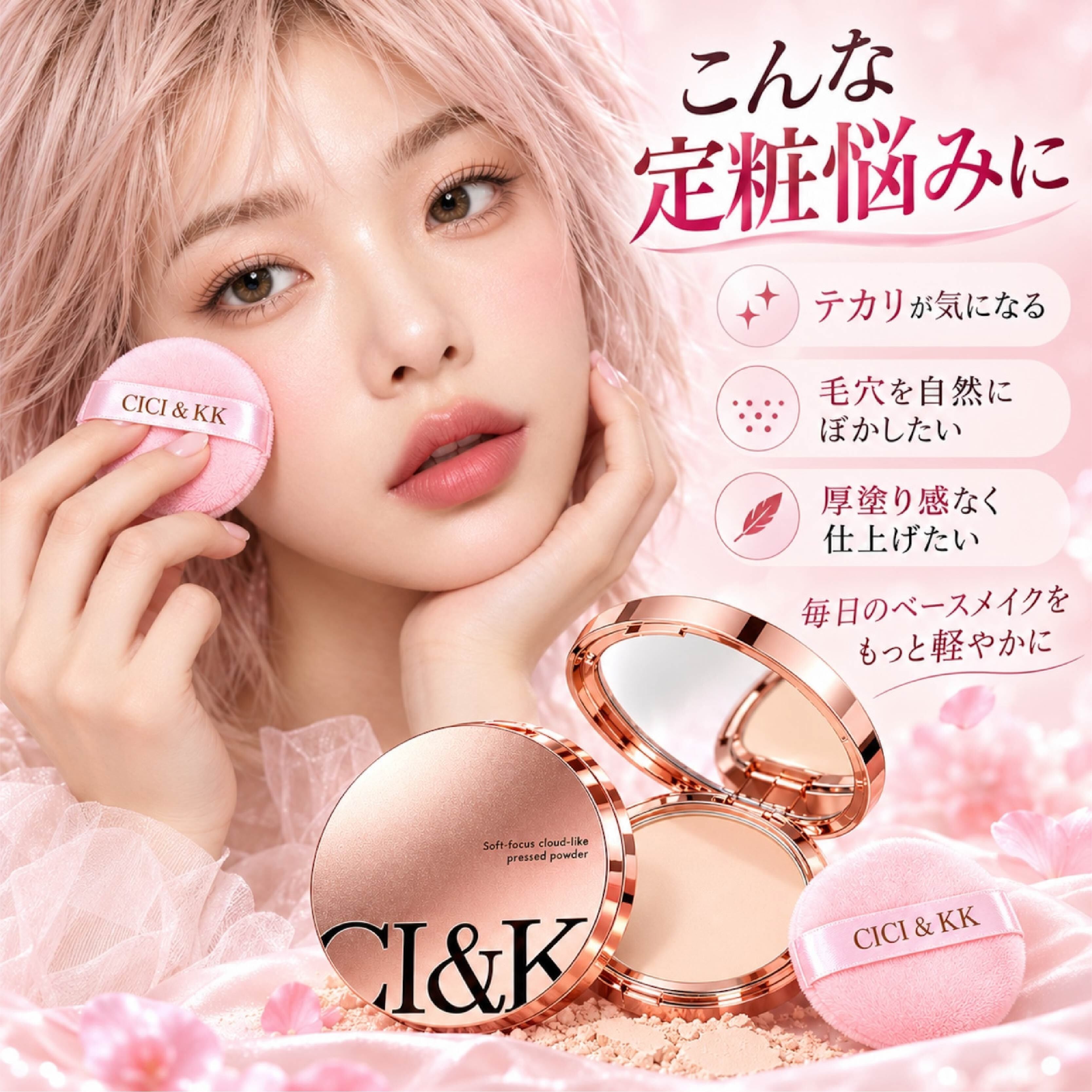 HY 1199 . プレストパウダー フェイスパウダー ルースパウダーではない