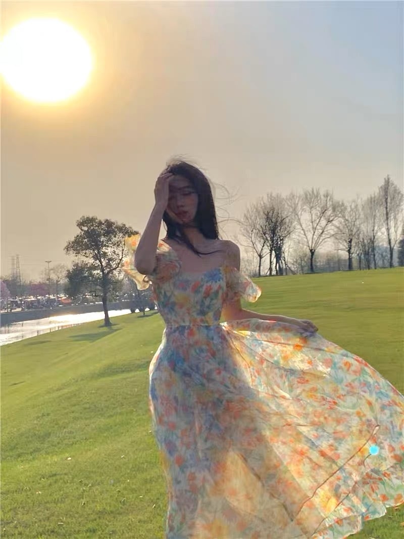 オフショルダー 花柄ワンピース G104CON0177 | liberal style. - 韓国