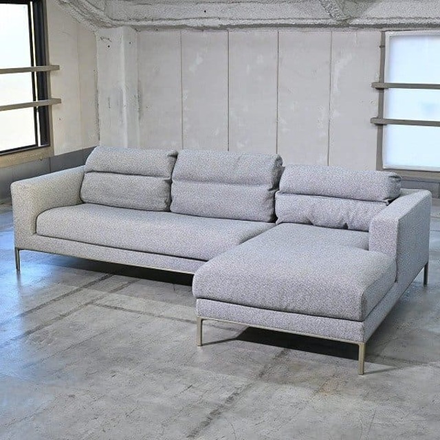 Cassina IXC. 137万「GRAB home」ソファ 三人掛け バックレストクッション付き 3P リビング 3シーターカッシーナイクスシー グラブ ホーム【 中古家具/中古インテリア/USED家具ユーズド家具/リサイクル】