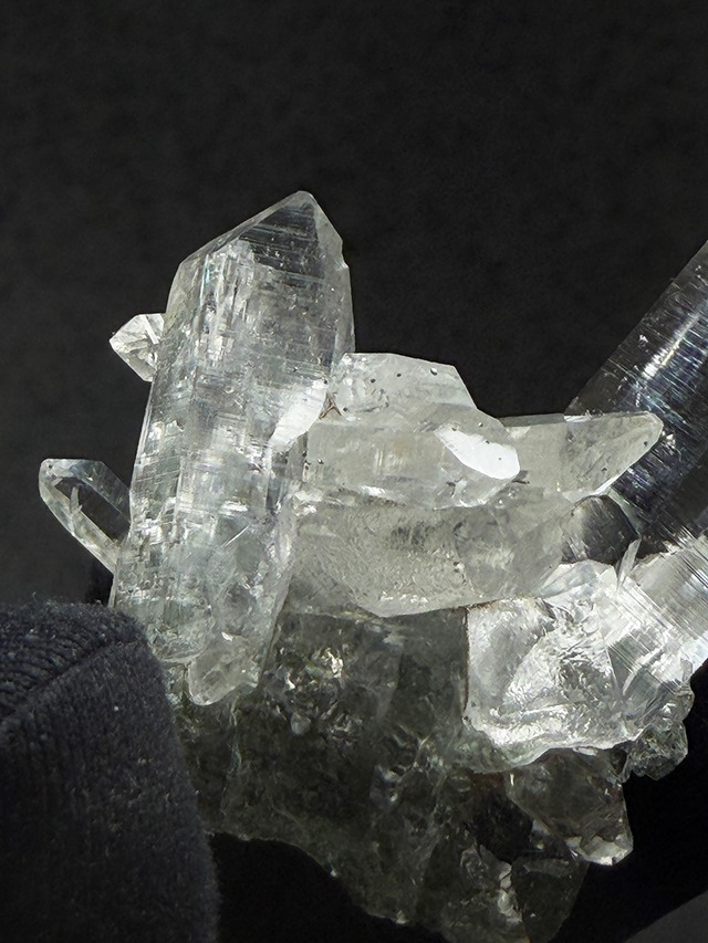 クォーツクラスター×クローライト【ML-0174】インド マニハール