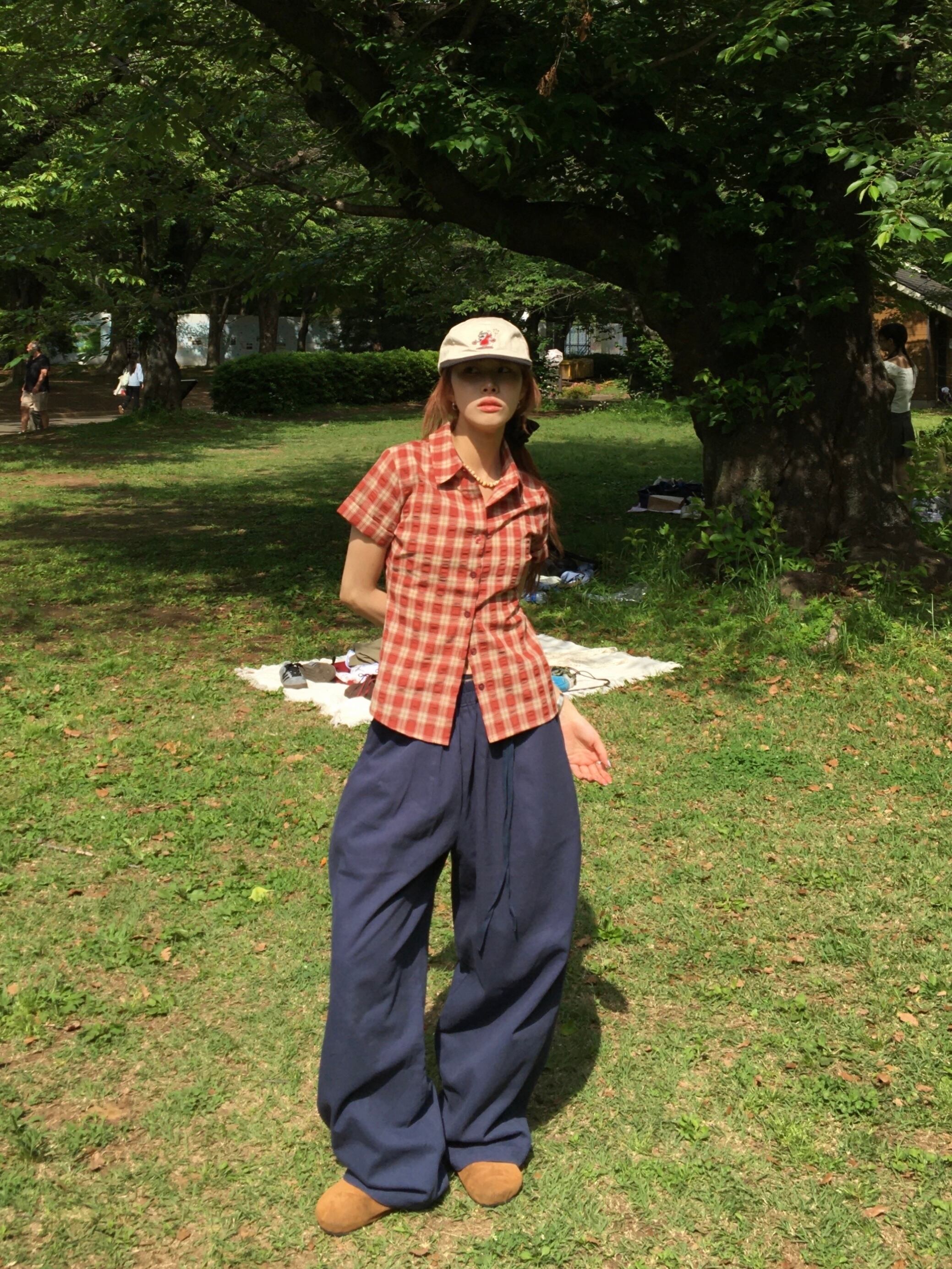 WAIST RIBBON TAPE WIDE PANTS HK-015 | HIICODE.