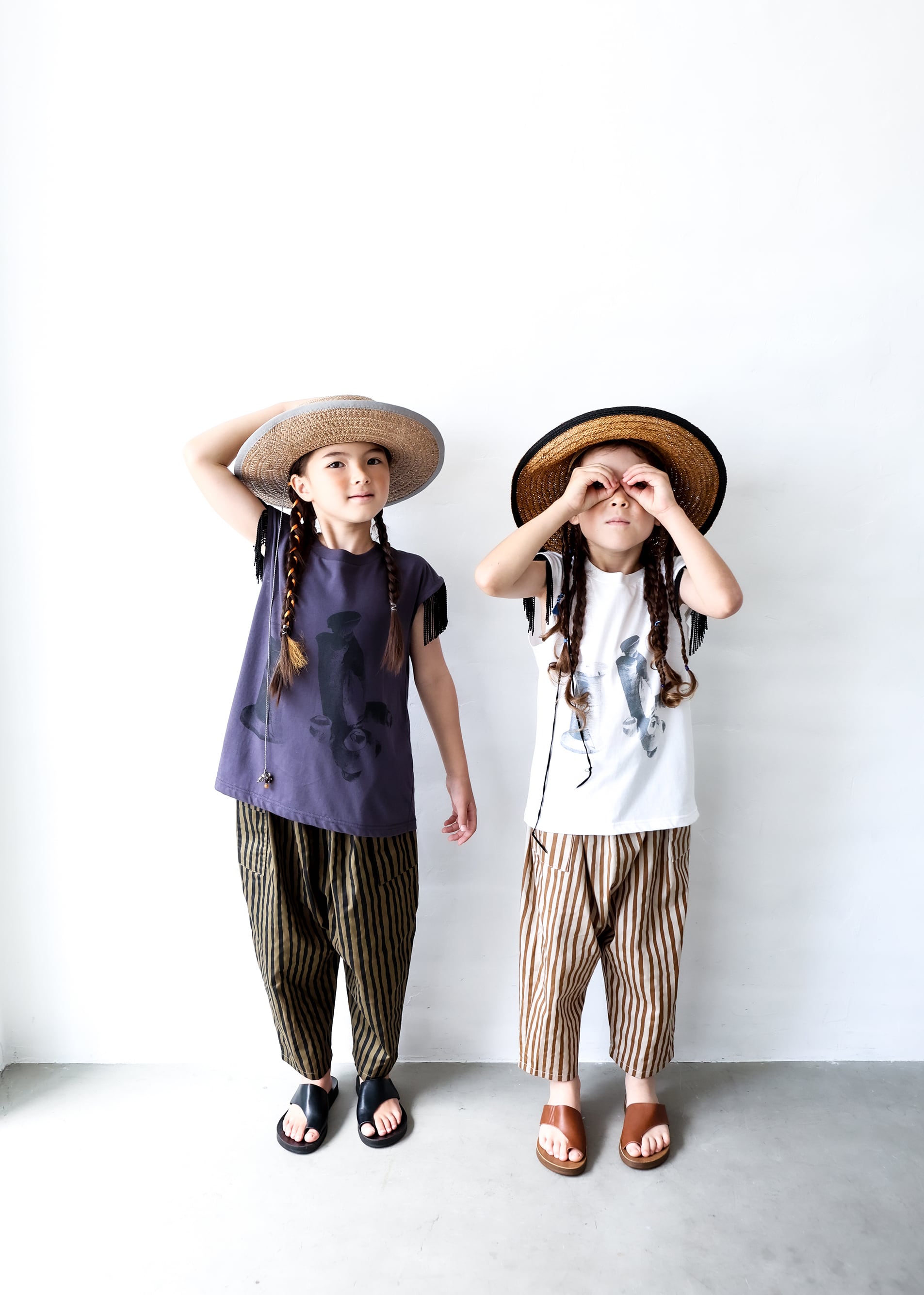 【26SS】michirico(ミチリコ)Thread&Bear fringe T ダークパープル(L/XL)Tシャツ フリンジ くま