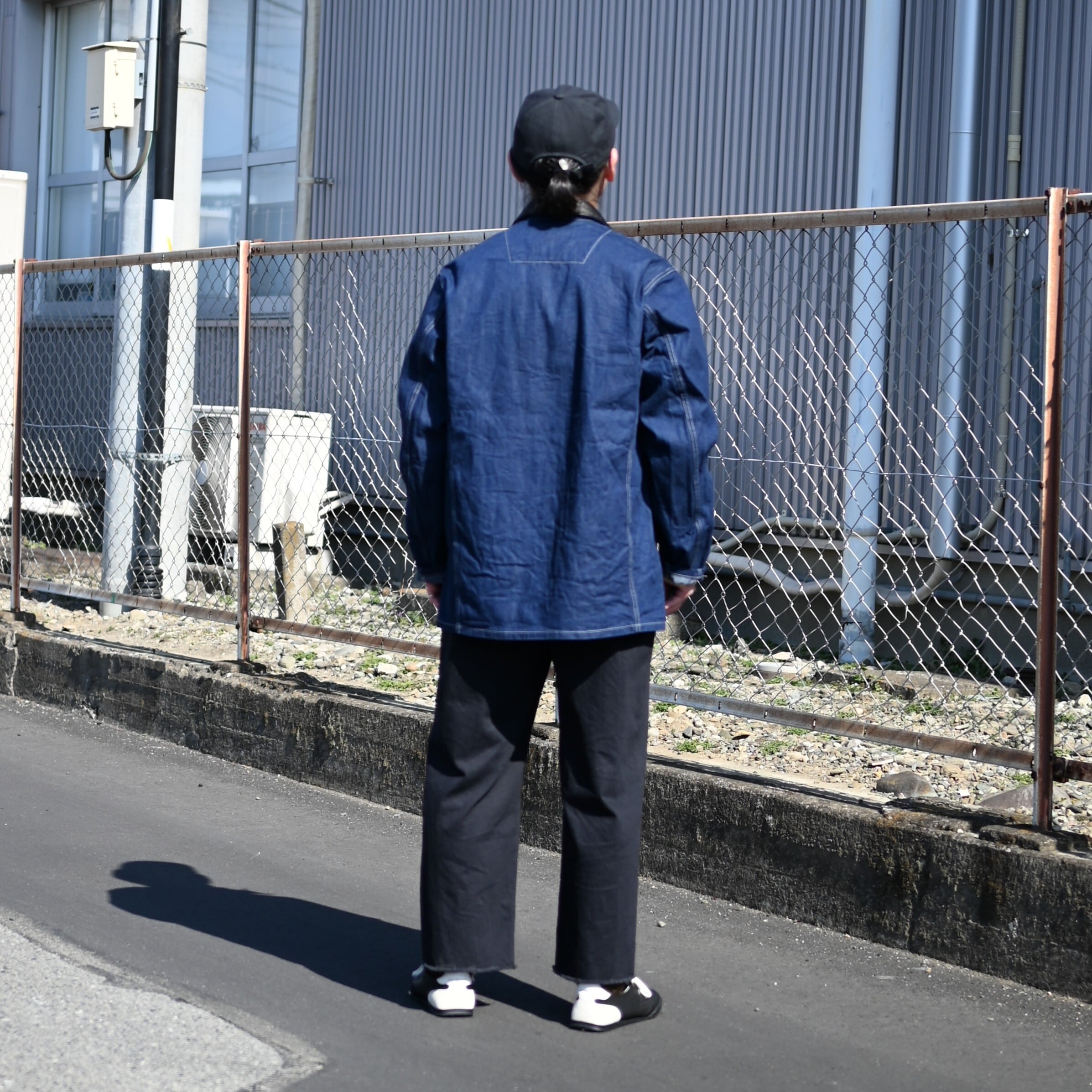 SAYATOMO / 2-Tack Cutoff Wide Denim Pants | GANKO
