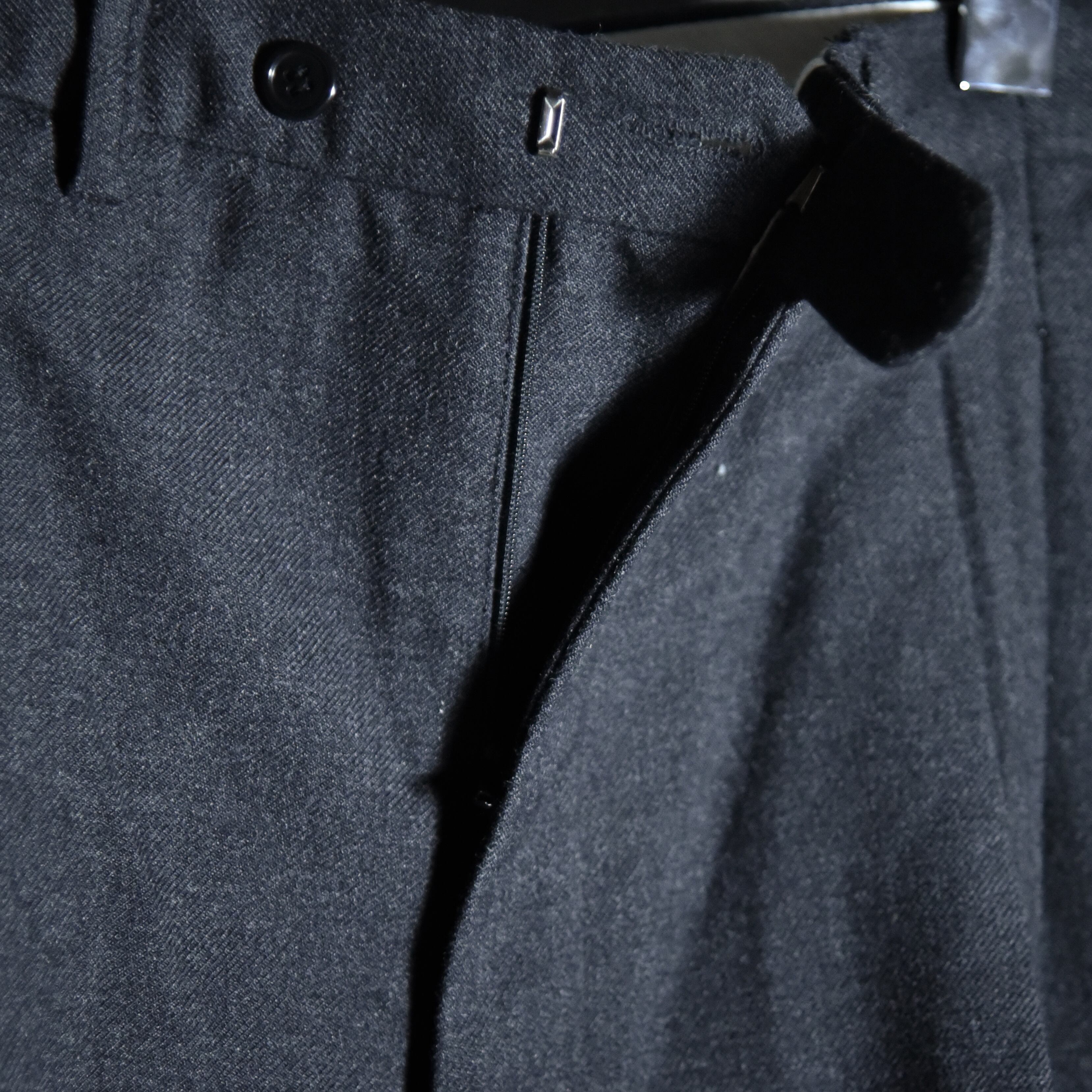DEAD STOCK】Italian Navy Two-tuck Wool Trousers イタリア軍