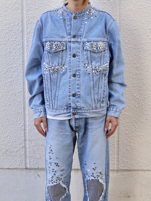 【Hannah Creak/26aw】Studded blouson light blue