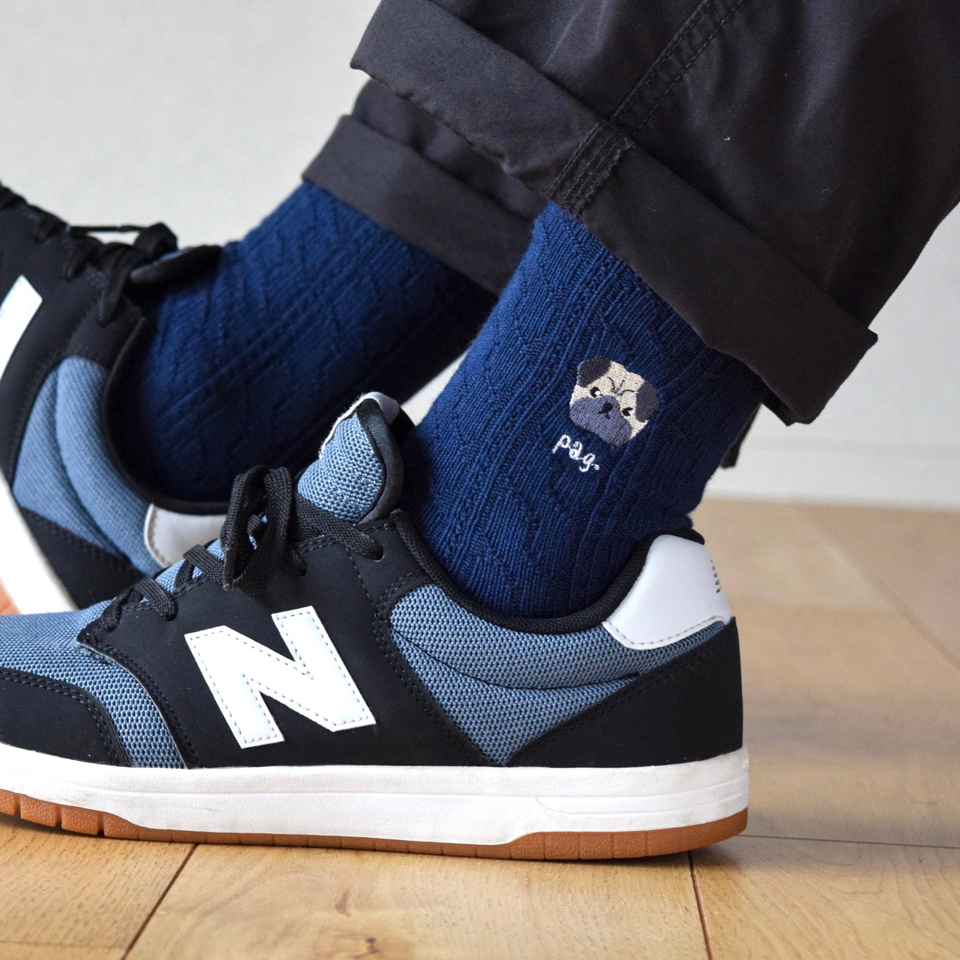 BARBE LIFE SOCKS Clipper Cream×Brown | PAY ID