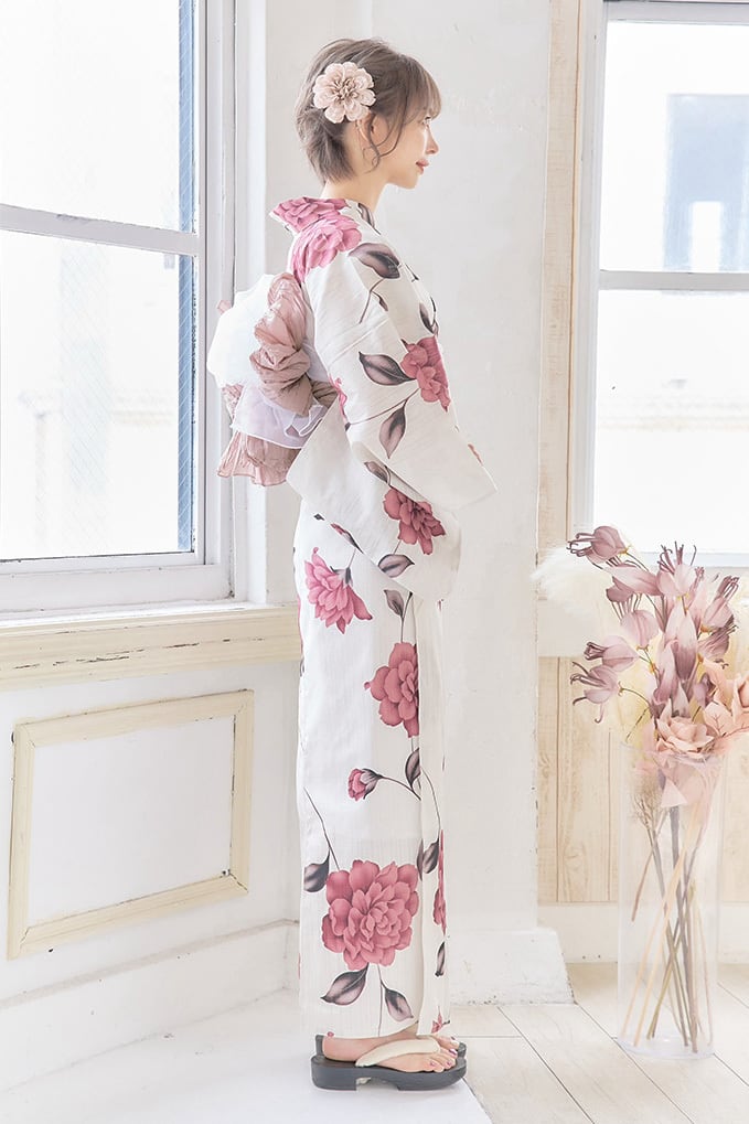浴衣4点セットローズダリア Y4-58 | ANDESIR【アンデジール】（andante