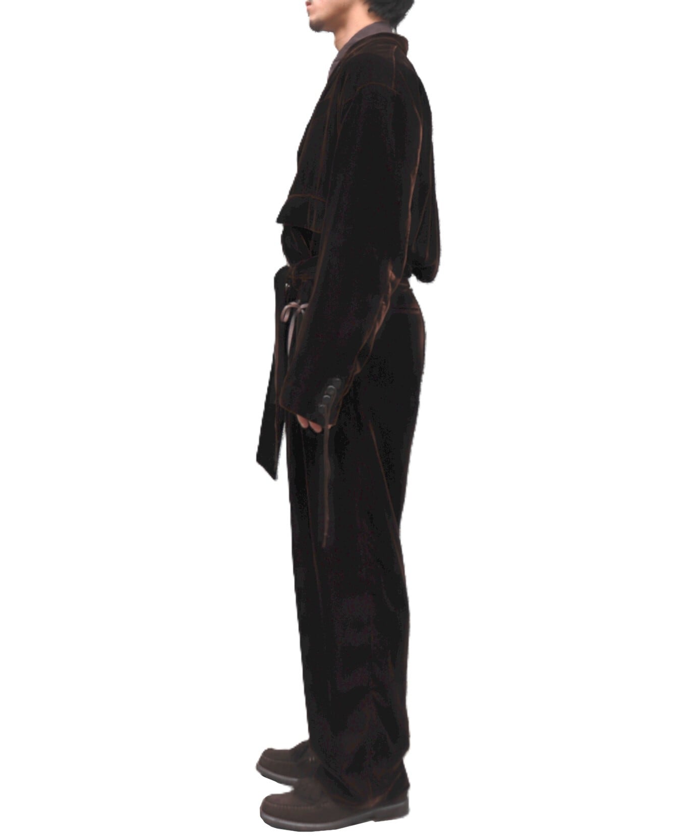 Midorikawa / MID25AW-JK07 VELVET JUMP SUIT (BROWN) | AfterSchool