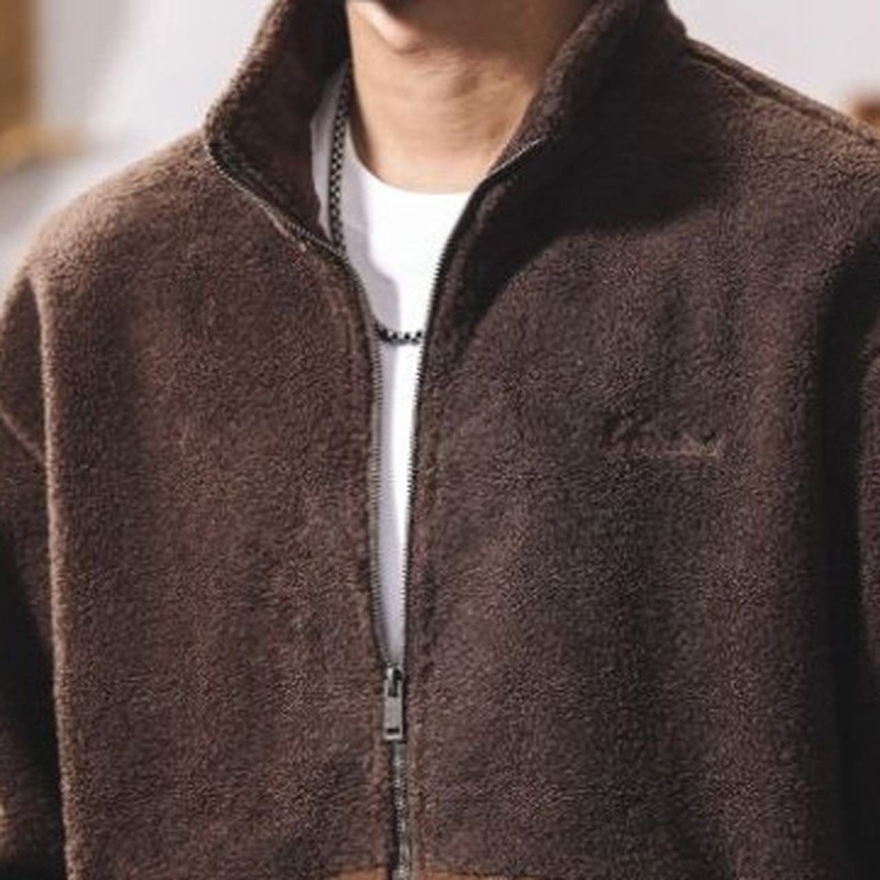 Long Sleeve Color Block Zip-Up Blouson ◇3color H0919