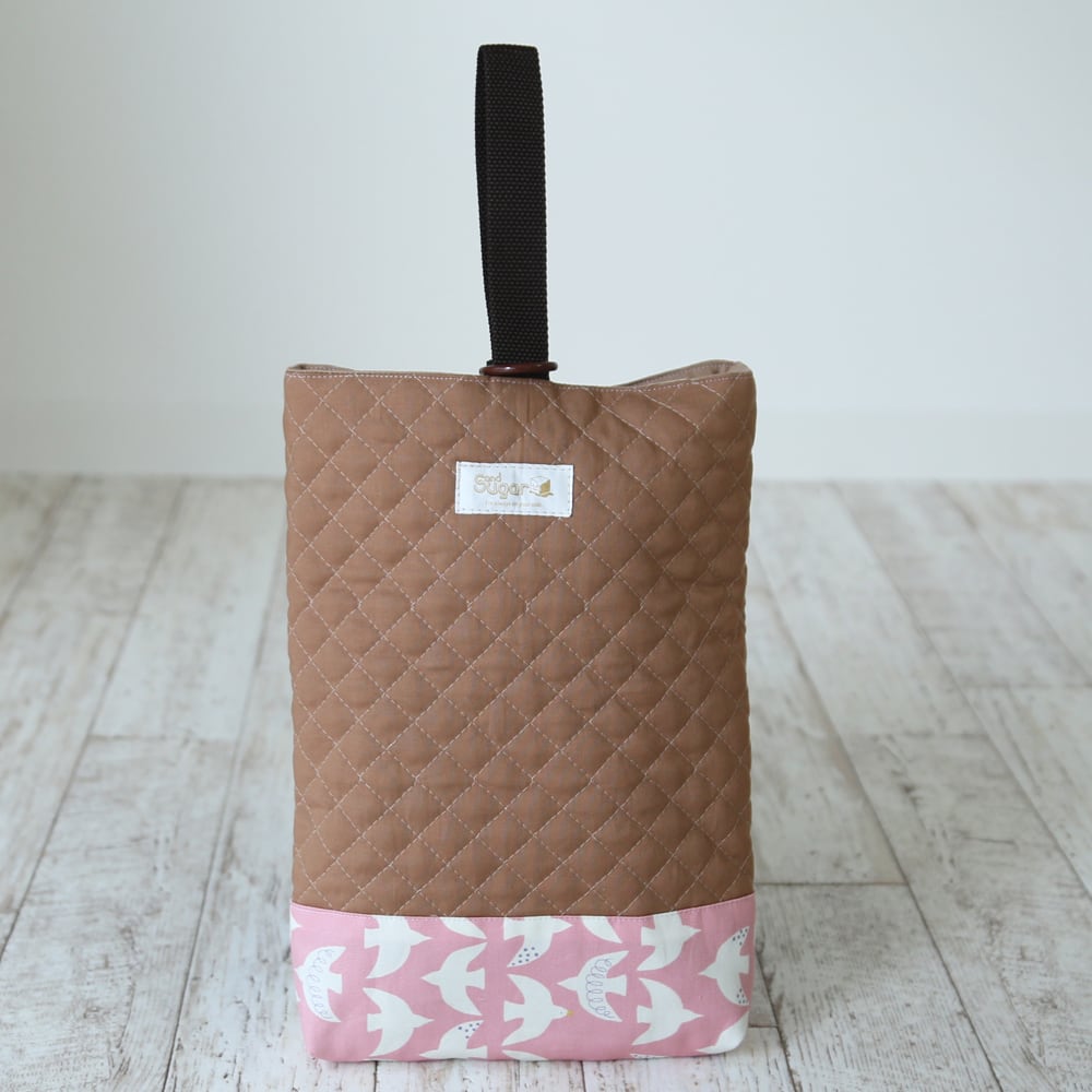 シューズケースBORDERS BY BALCONY ピンク ボックス型 シューズケースBORDERS BY BALCONY ピンク ボックス型