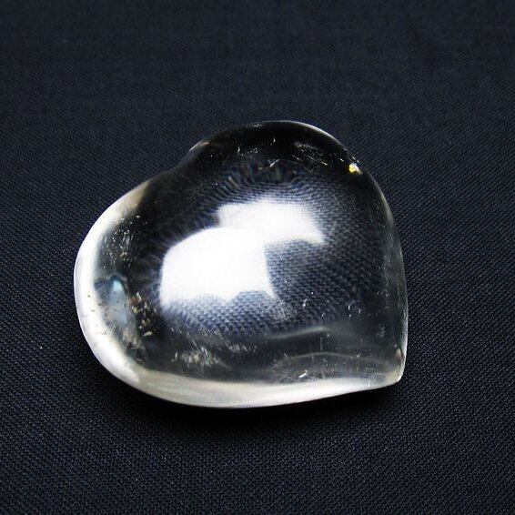 水晶 ハート置物 一点物 145-1615