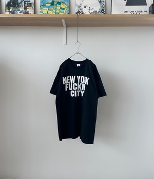 -NEW YORK FUCKIN CITY- Vintage 90s L Print T-Shirt