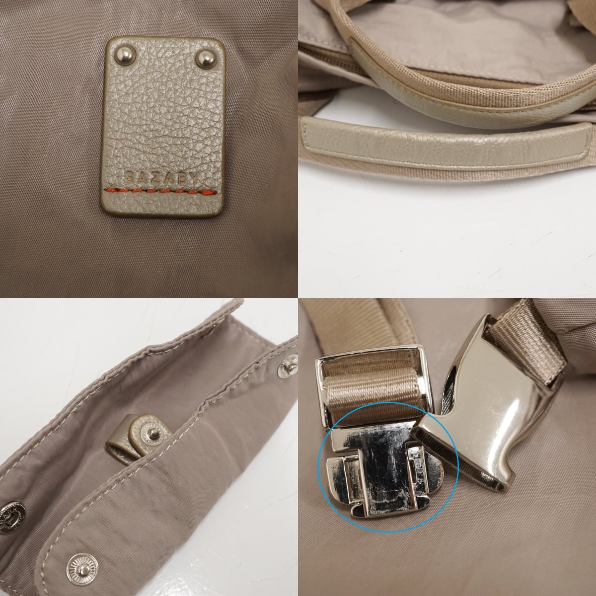 SAZABY サザビー ボストンバッグ USED美品 レディース 旅行カバン 2WAY