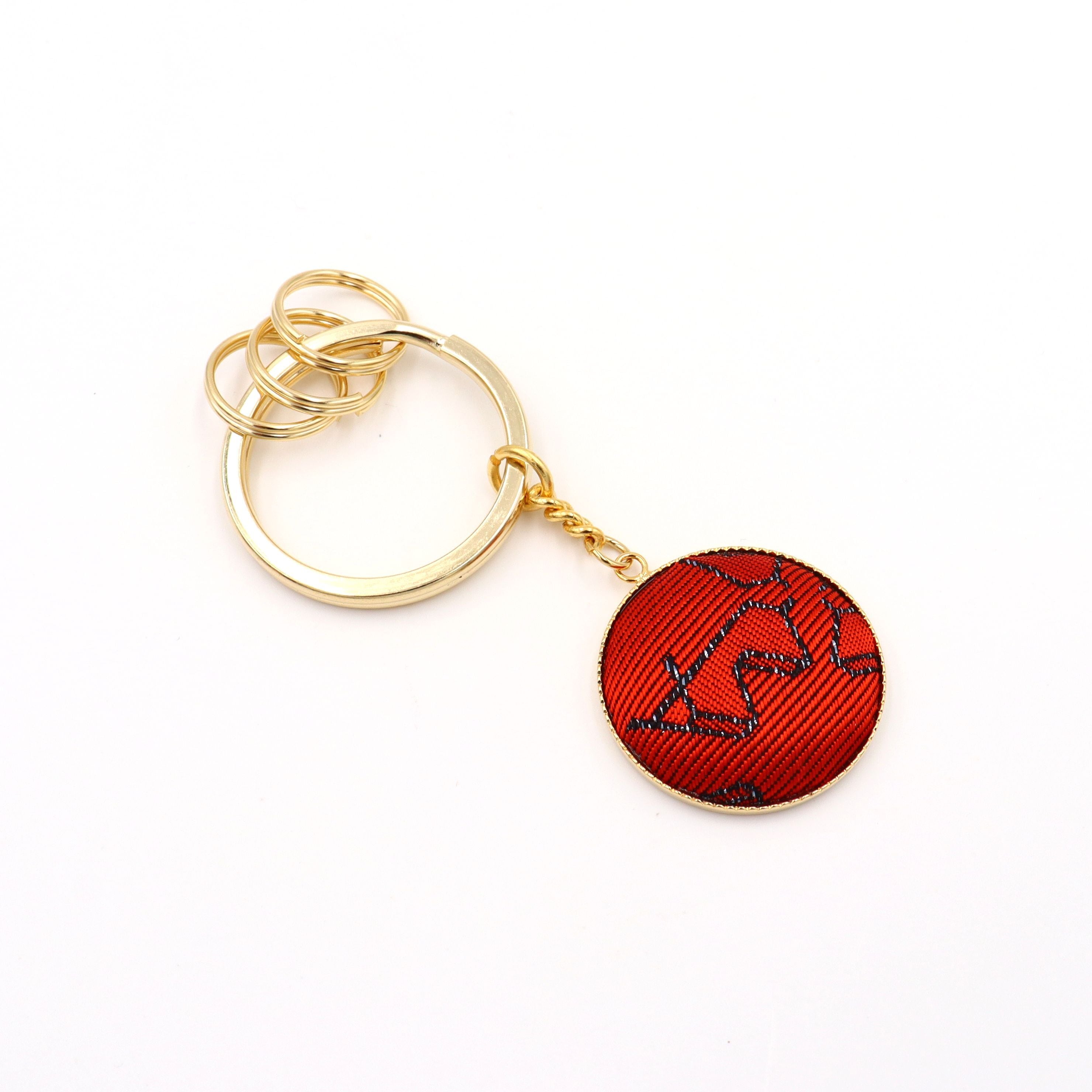 キーホルダー 牛の柄 干支 丑年 錦織 | 光峯錦織 kohoshop