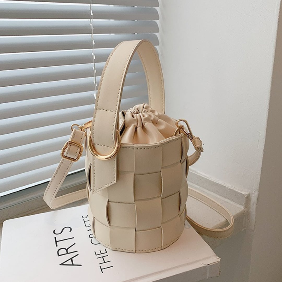 2way 編み込み バケツ ショルダー バッグ 3412374