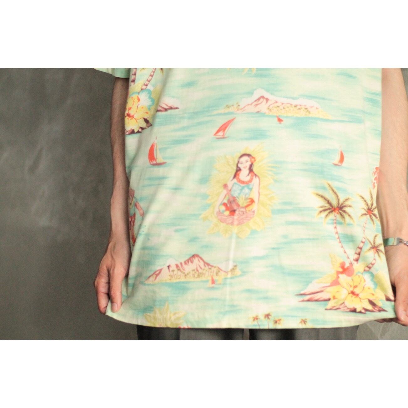 Polo Ralph Lauren S/S コットン アロハ ポケットTシャツ 【FF-1217】 | cv