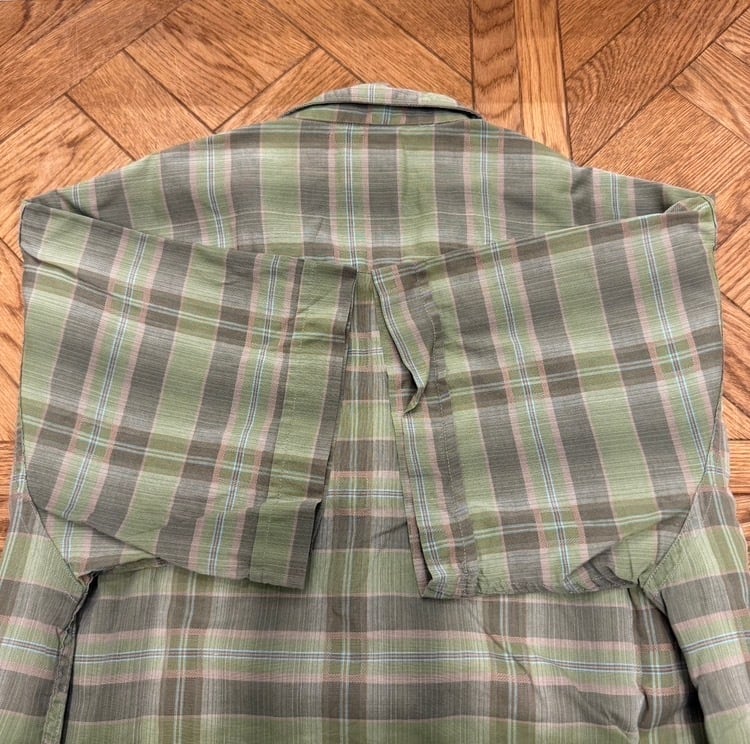 1960'S VINTAGE LANIER S/S COTTON CHECK SHIRT | safarionline