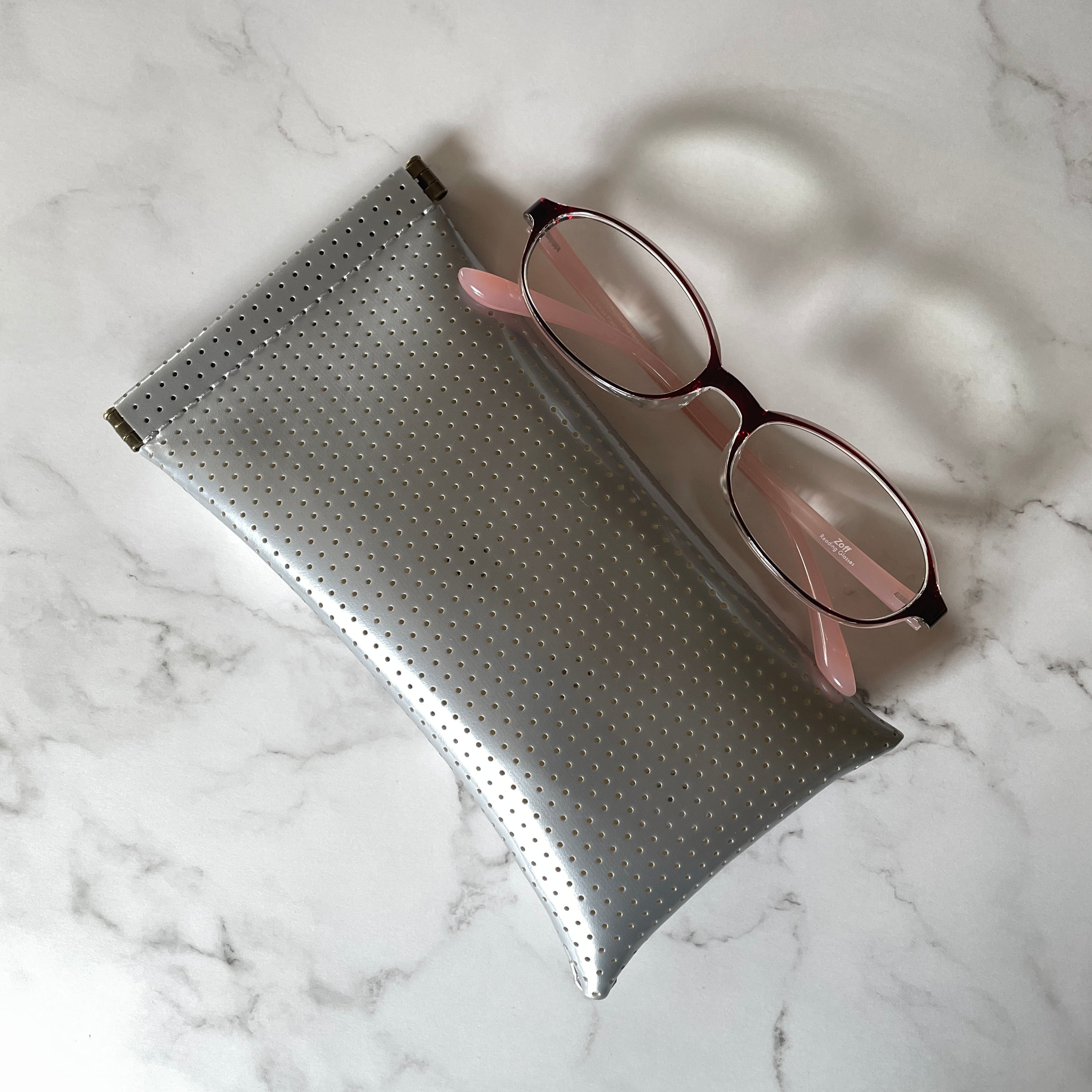 シンプル サングラスケース ☆ シルバー | Jaane Matane